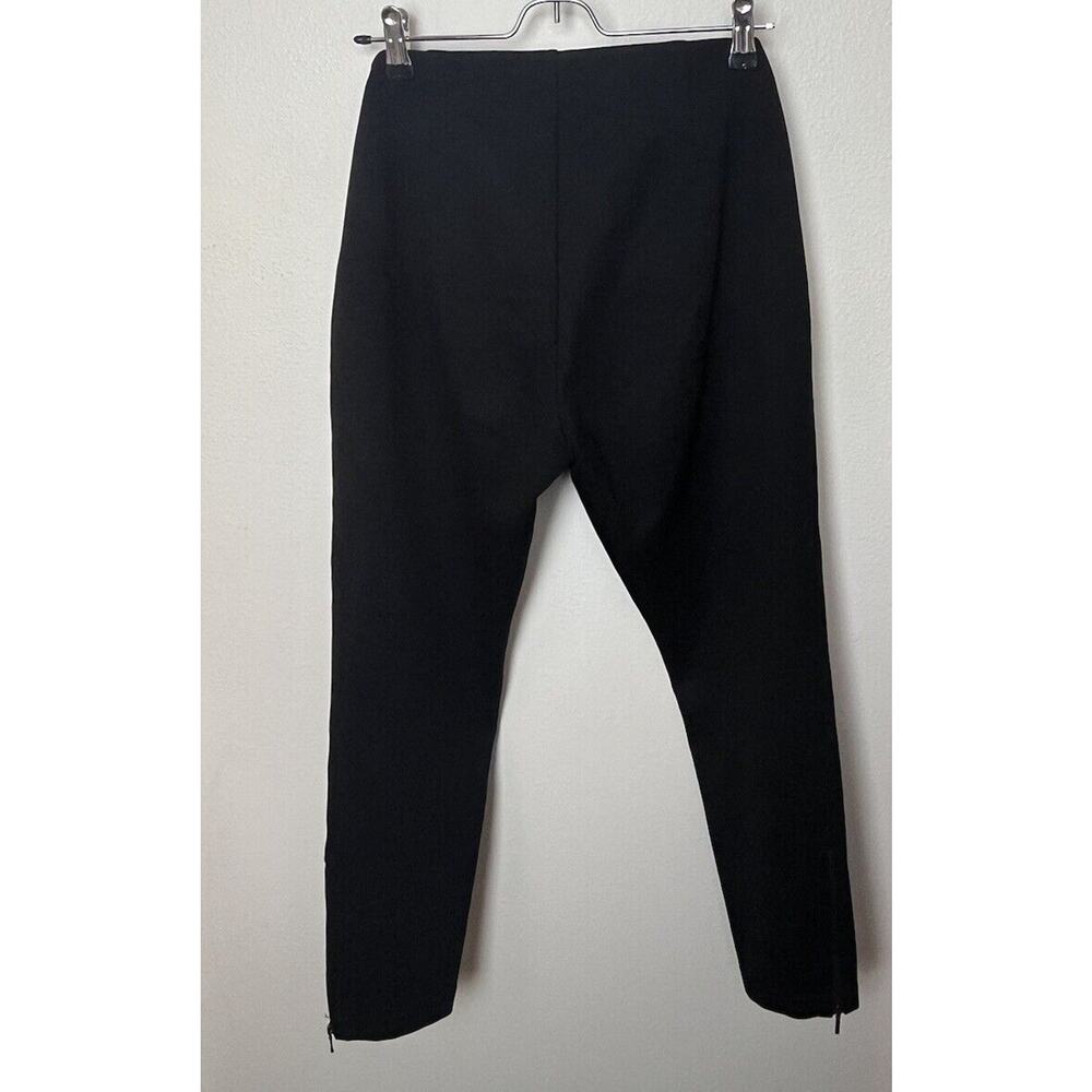 EILEEN FISHER Women’s Sz S/P Black Ponte Ankle Zip Hem Slim Stretch Pants - Picture 4 of 7